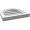 Ekena Millwork Round Top Surface Mount PVC Gable Vent: Functional, w/ 2"W x 2"P Brickmould Sill Frame, 16"W x 16"H GVPRT16X1603SF - alternate 2
